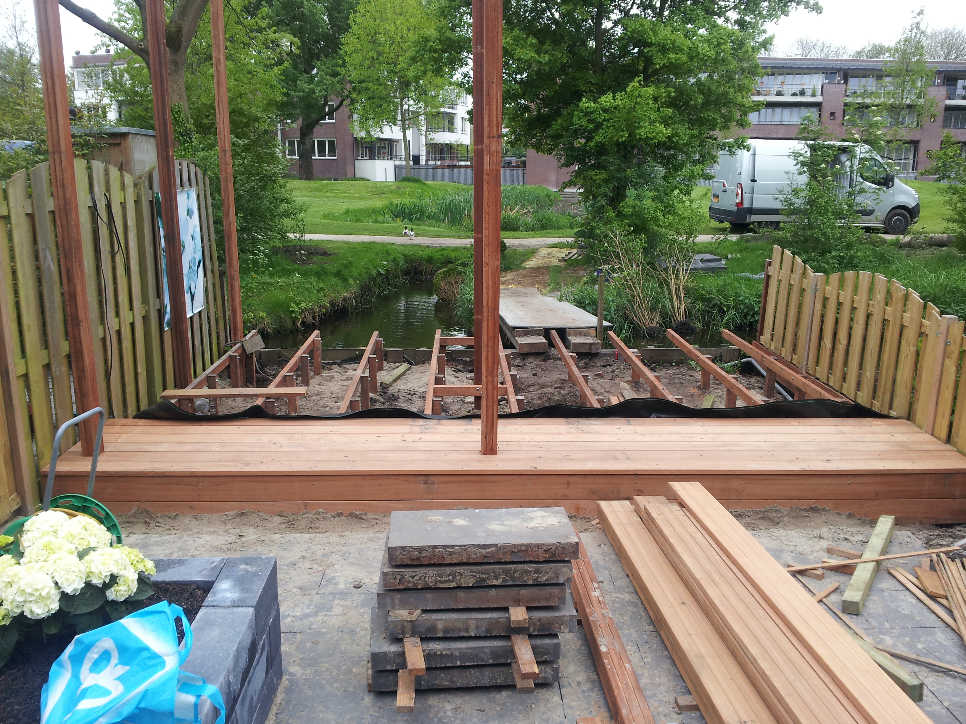 Tuin vlonder aanleggen